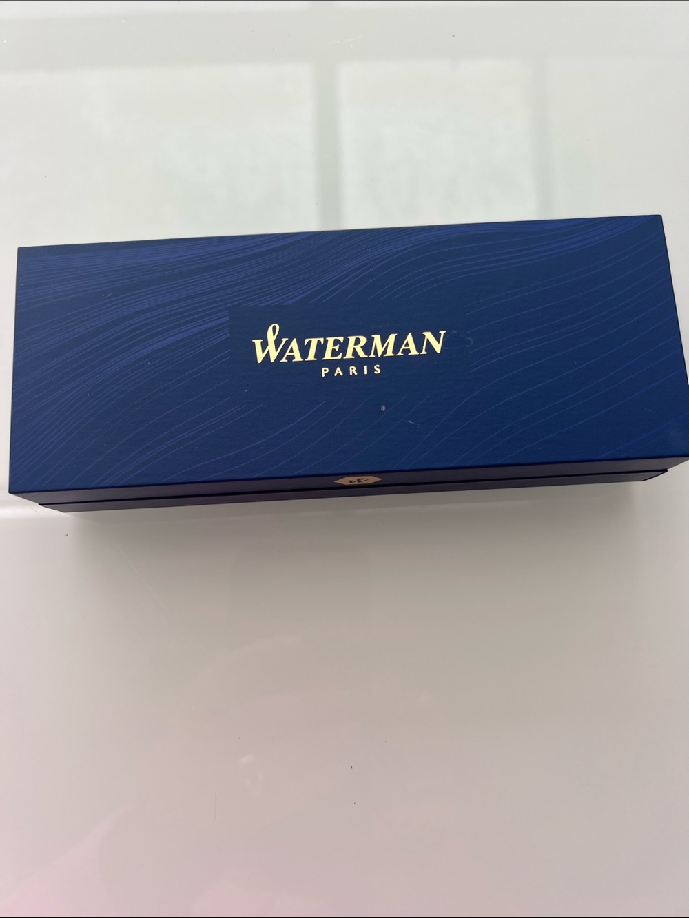 Waterman Paris Navy Blue Ballpoint Pen with Silver Cap Never Used - Picture 5 of 5